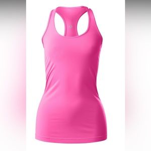 Lululemon M cool racerback tank EUC pink